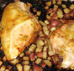 chicken-potatoes Mmmmm chicken bones