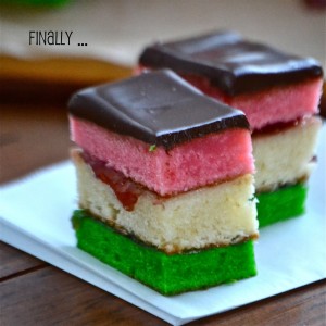 Gluten Free Tricolor Rainbow Cookies
