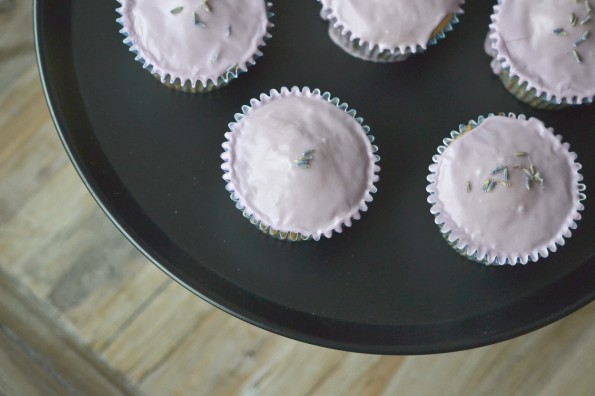 Lavender Glazed Cupcakes