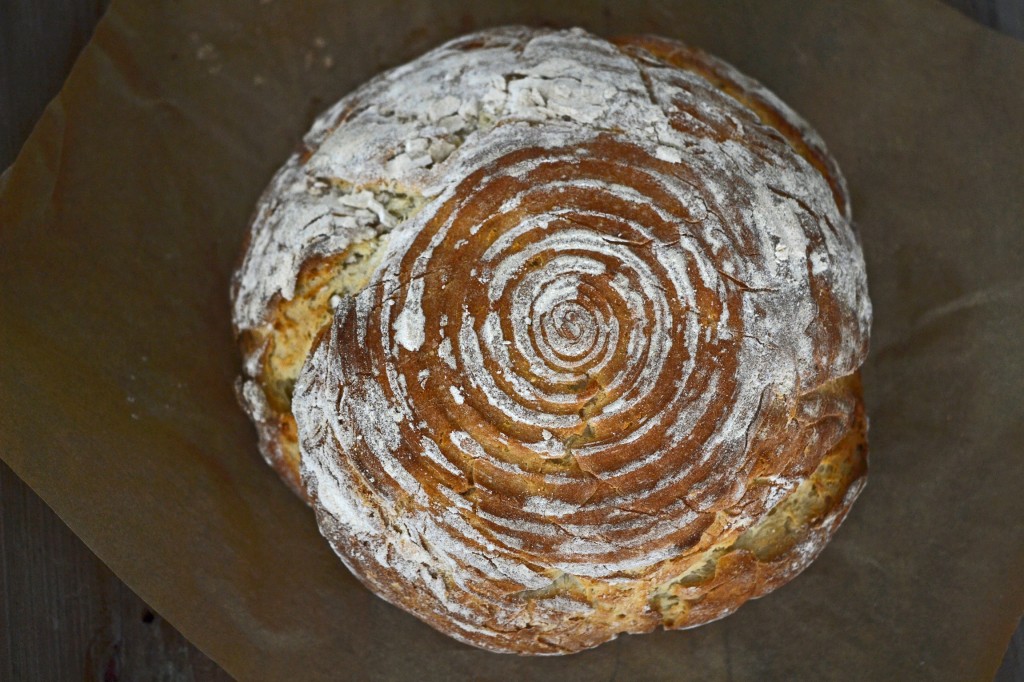 Artisan Gluten Free Bread in a proofing basket or banetton Artisan Gluten Free Bread in a proofing basket or banetton