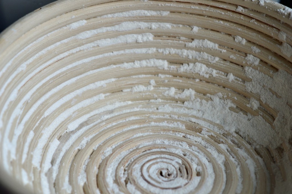 Artisan Gluten Free Bread in a proofing basket or banetton Artisan Gluten Free Bread in a proofing basket or banetton