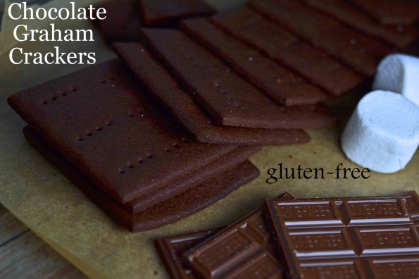 Gluten-free Chocolate Graham Crackers for S’mores