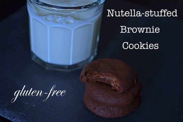 Nutella-Stuffed Brownie Cookies