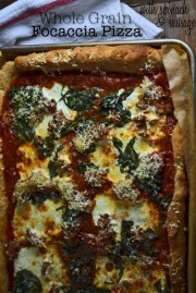 Whole Grain Focaccia Pizza: a make-ahead dinner