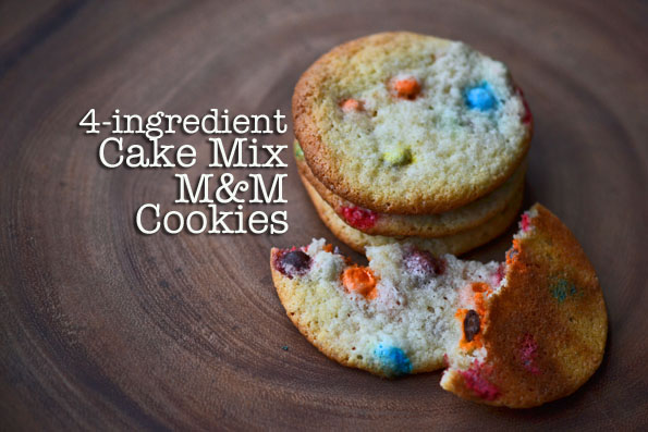 Cake Mix M&M Cookies