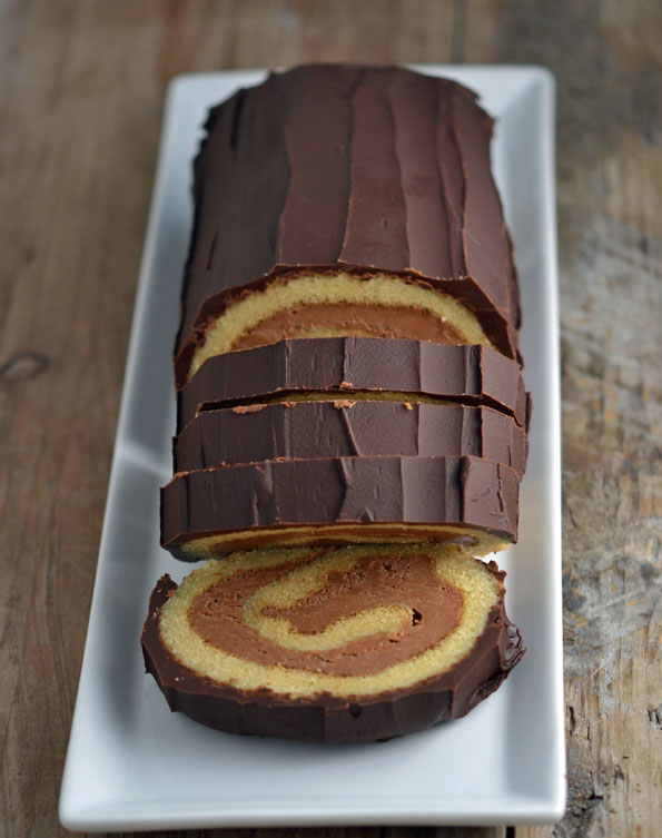 Gluten free Bûche de Noël Cake