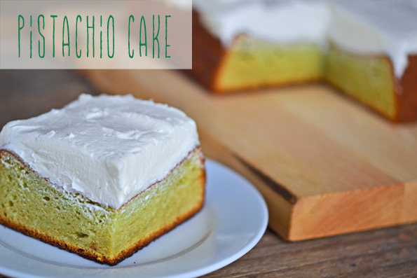 Gluten Free Pistachio Pudding Cake