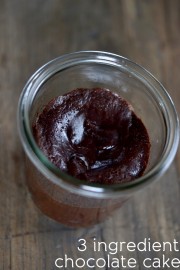 Flourless Cake for 1: 3 ingredient gluten free chocolate cake