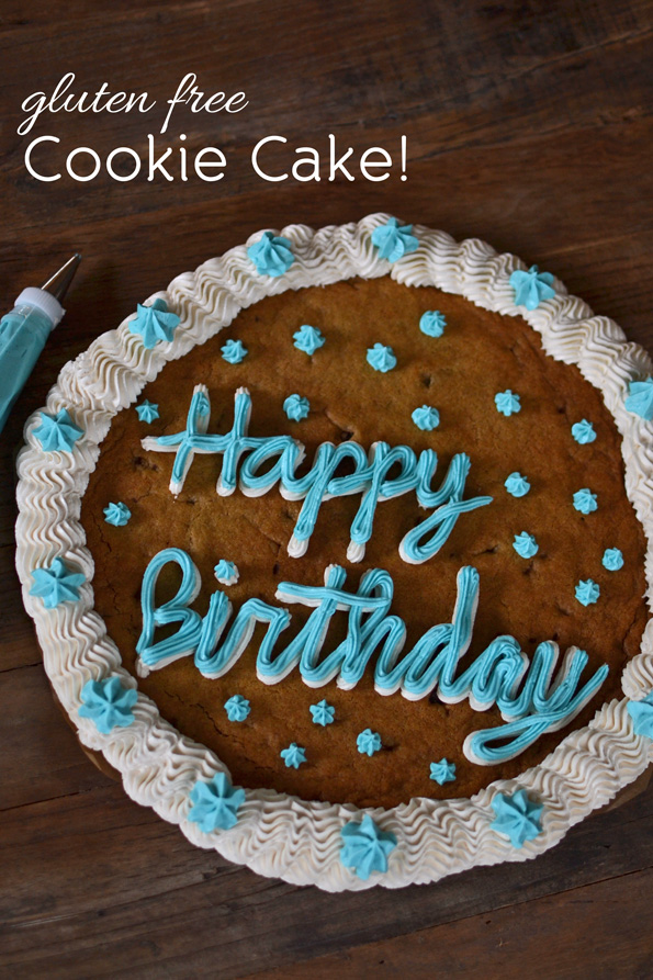 Gluten Free Chocolate Chip Cookie Cake!
