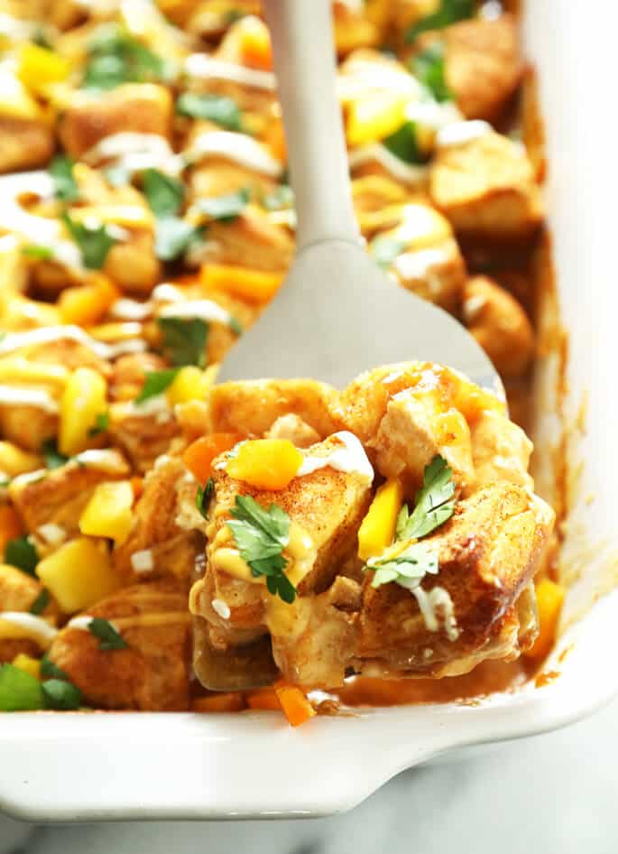 Gluten Free Chicken Fajita Bubble Bake