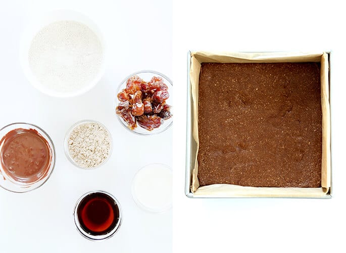 These homemade protein bars are no bake, endlessly customizable energy bars. Just like Luna and Power bars, and made with your favorite protein powder.