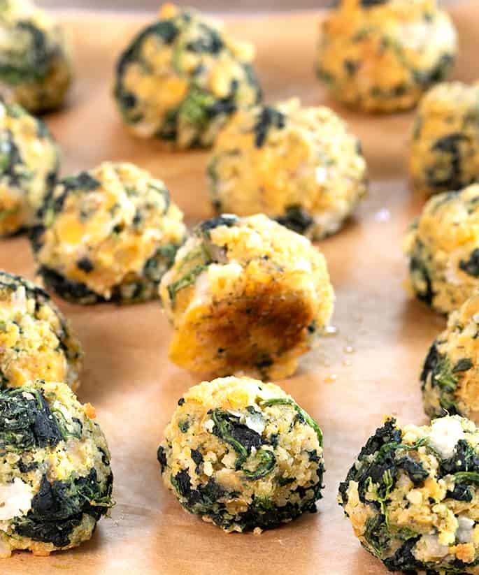 Gluten Free Spinach And Cheese Appetizers