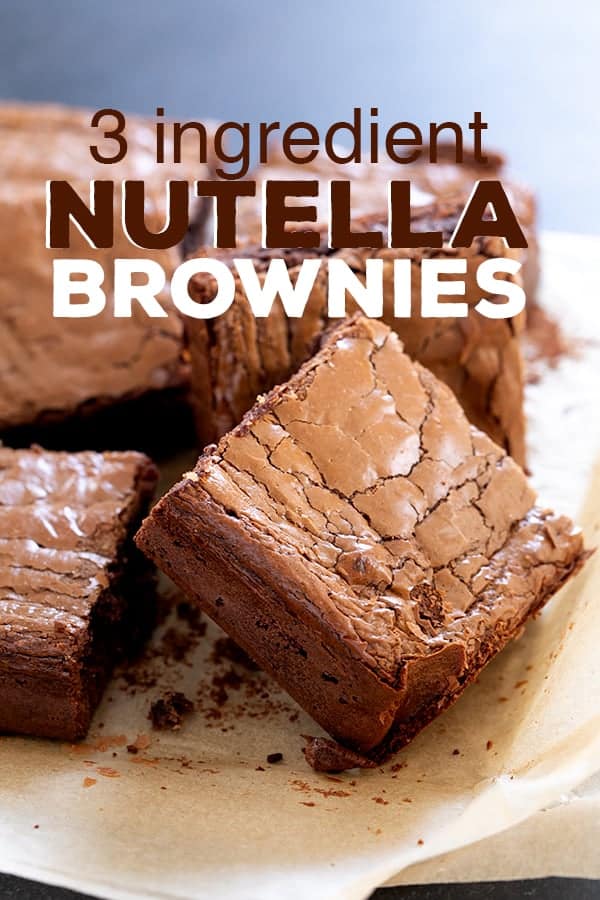 3 Ingredient Nutella Brownies