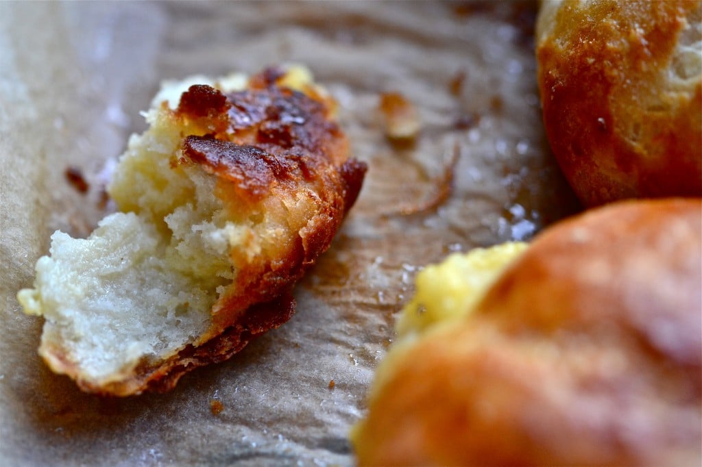 Pastries on brown surface 