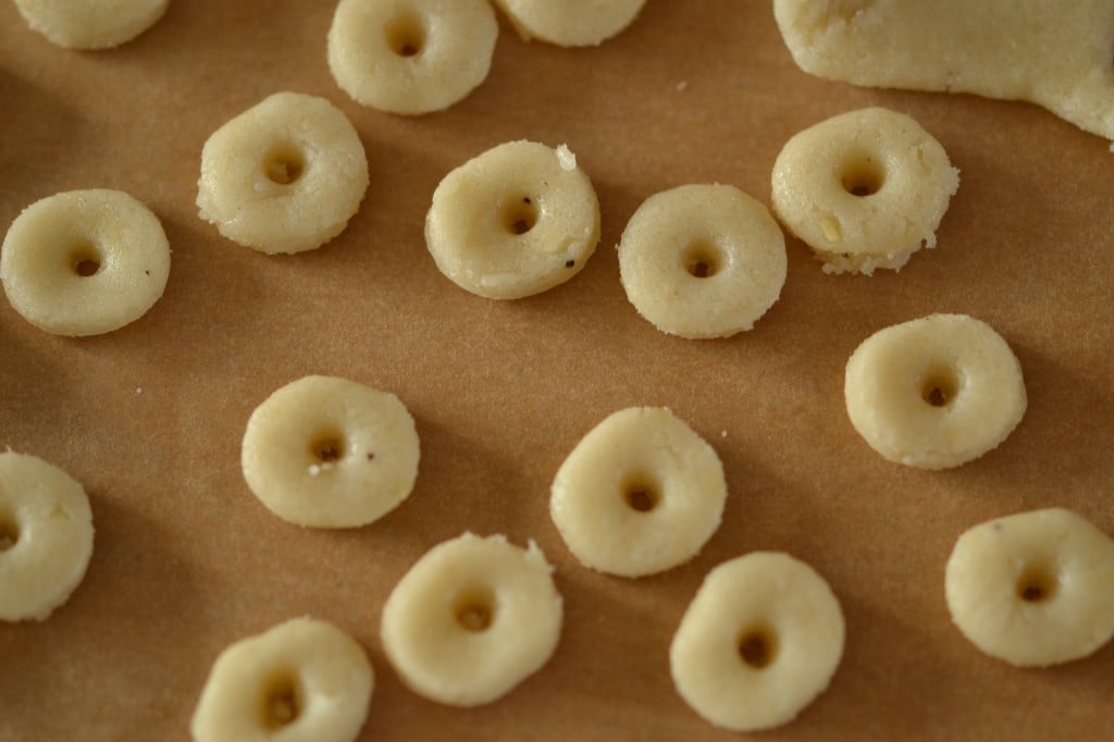 Raw shaped Froot Fruit Loops Copycat Cereal