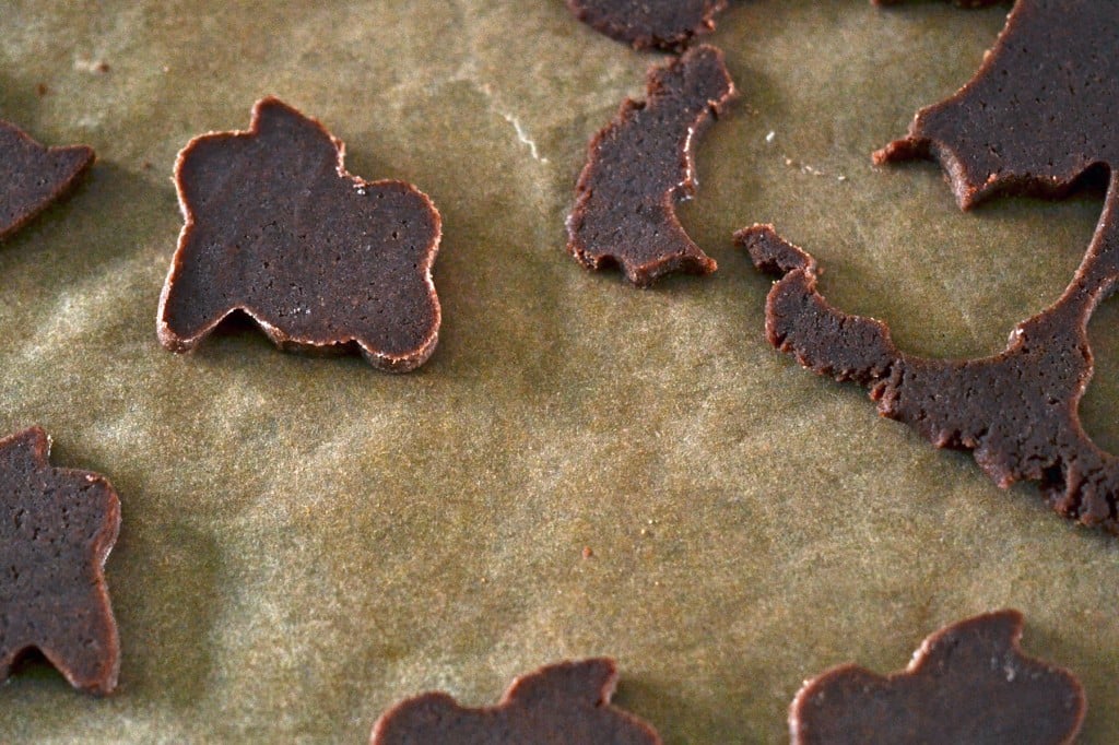 Animal crackers on beige surface 