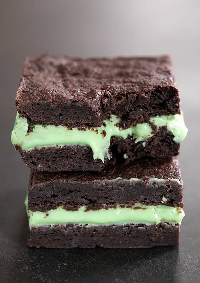 Gluten free grasshopper brownies bitten