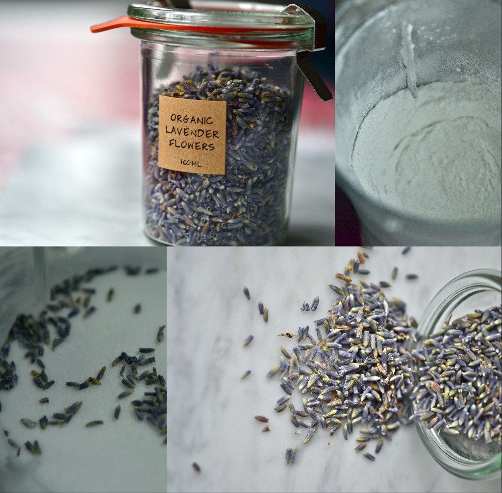 Lavender flowers in jar