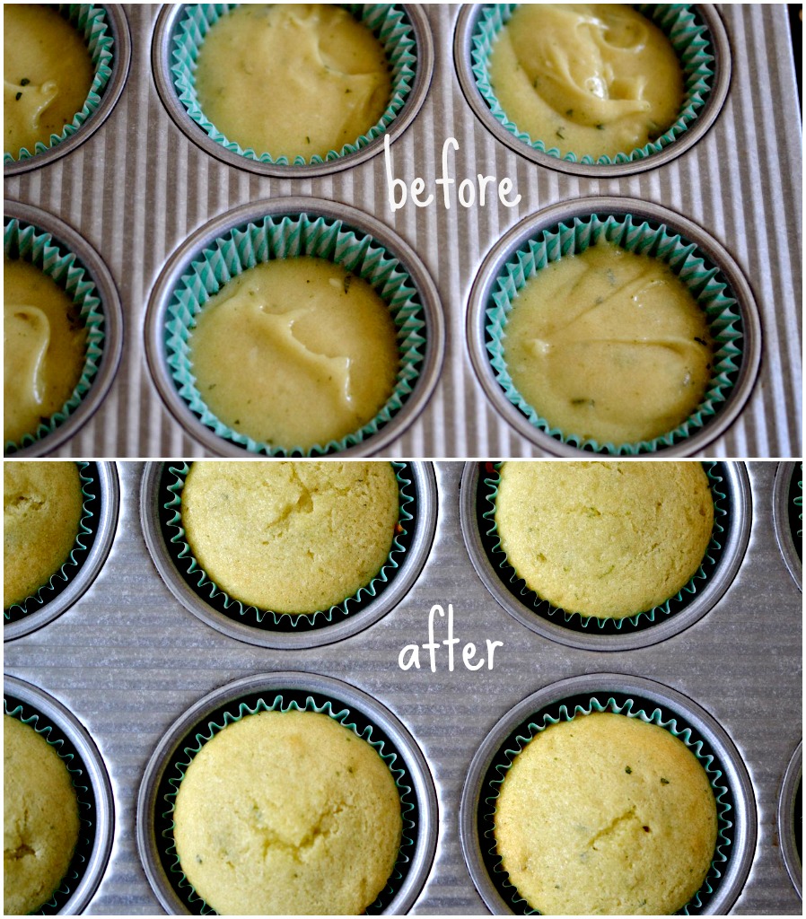 Shamrock Shake Cupcakes in cupcake tray