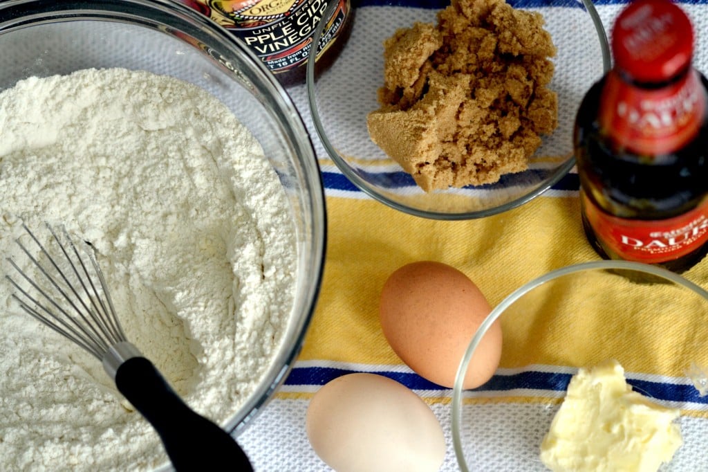 Bowls of ingredients on a towel 