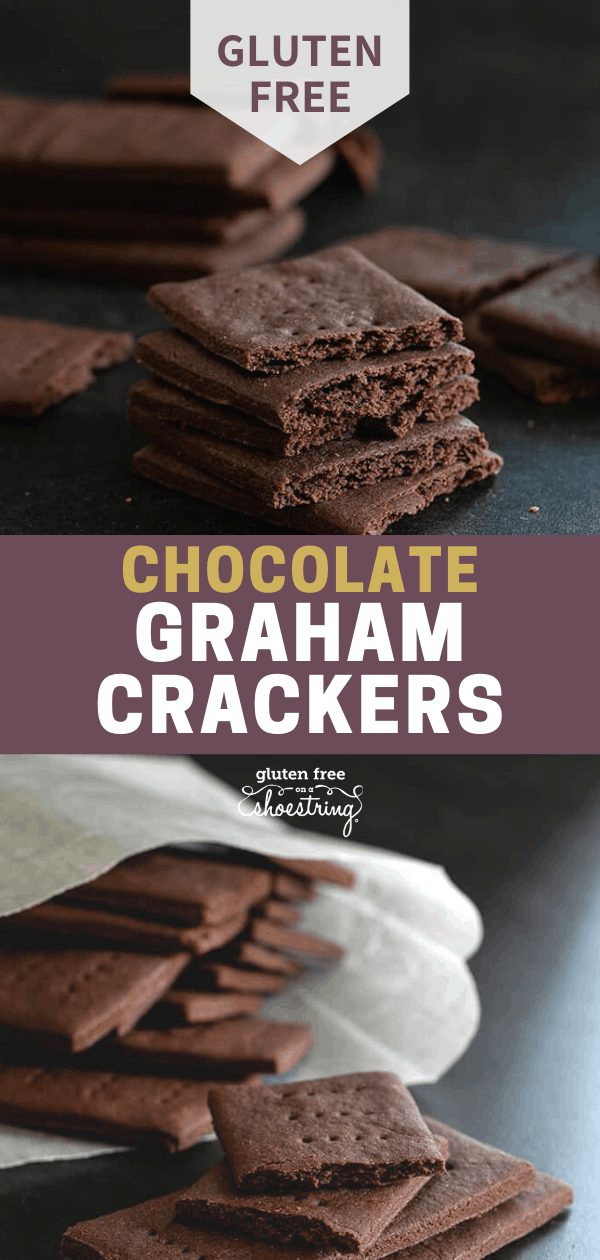 These gluten free chocolate graham crackers have a perfectly crisp texture and deep chocolate and honey flavor. They're better than any packaged cookie you can buy, and easy to make.