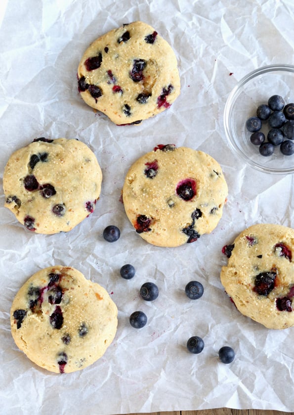 Gluten Free Blueberry Cheesecake Cookies