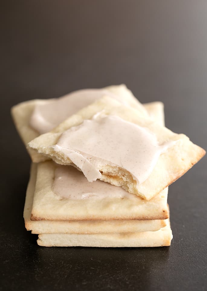 These brown sugar and cinnamon frosted gluten free pop tarts are just like the "real" thing. 