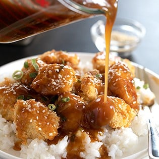 Gluten free sesame chicken