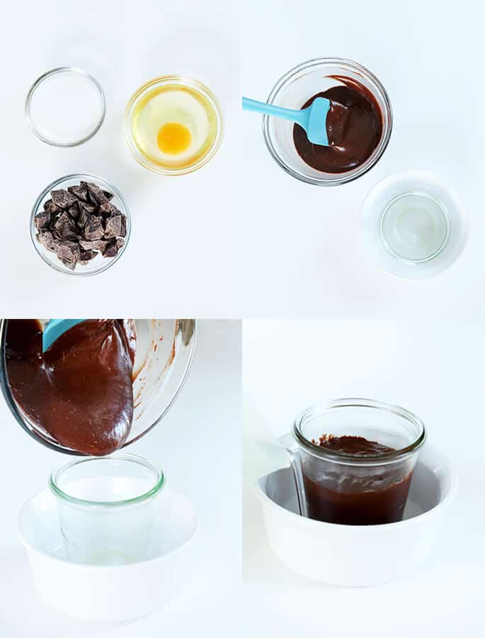 3 Ingredient Flourless Chocolate Cake for 1, Step by Step