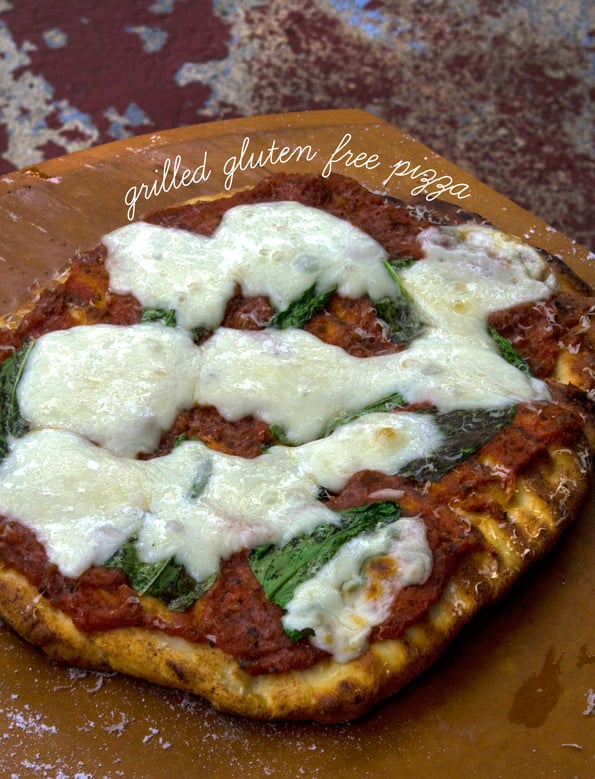 Grilled Gluten Free Thick Crust Pizza