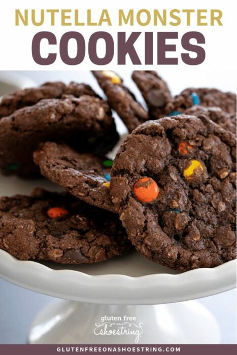 Nutella Oatmeal M&M Cookies