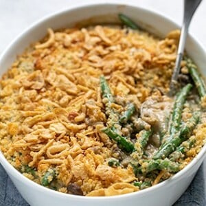 Gluten free green bean casserole small square image