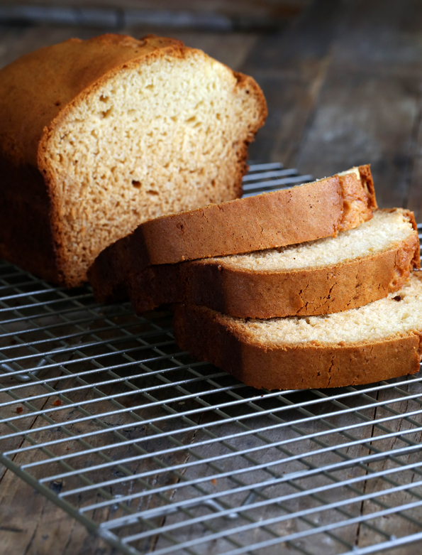 pieces of bread on metal tray 