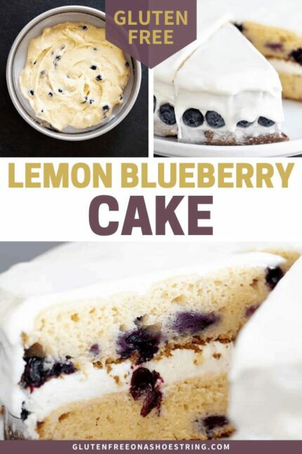 Gluten Free Lemon Blueberry Cake | For Lemon Lovers