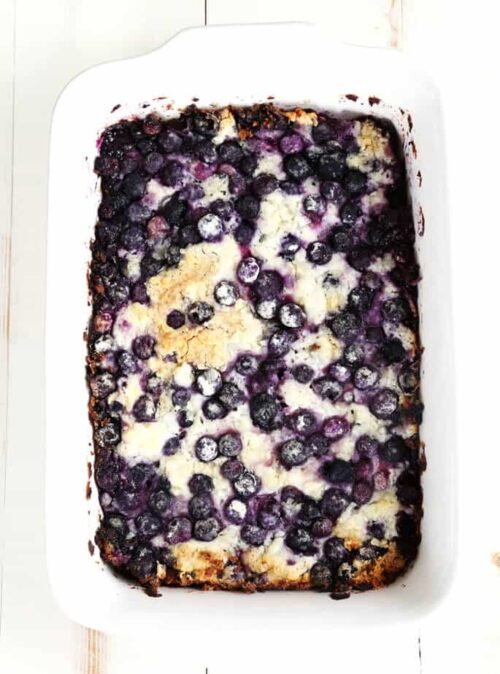 gluten free blueberry dump cake