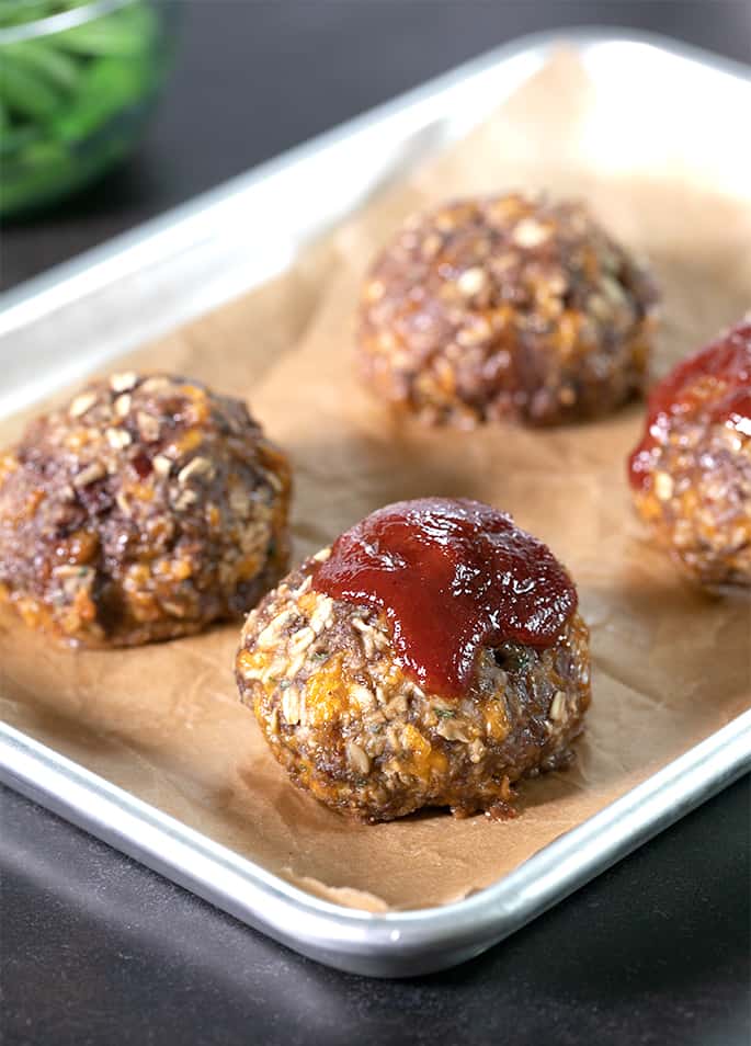 Mini Meatloaves (quick and easy, gluten free) - Bowl of Delicious