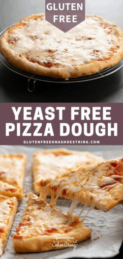 Yeast Free Gluten Free Pizza Dough. Ready in minutes!