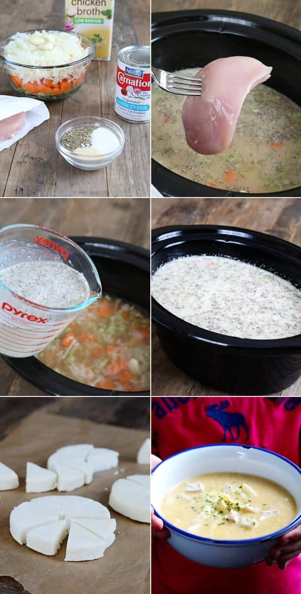 Slow Cooker Gluten Free Chicken and Dumplings—Step by Step