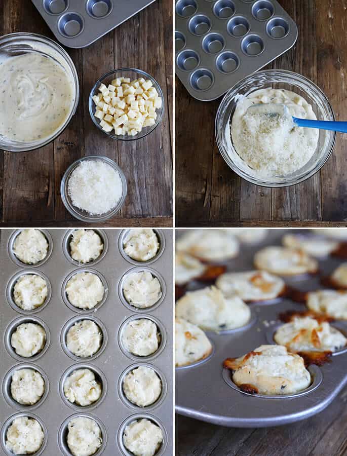 These soft, flavorful gluten free pizza bites are ready for the oven in minutes. Add some pepperoni, or switch up the spices to suit your tastes. Make them your own!