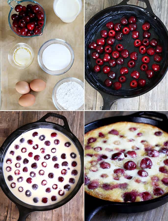 Gluten Free Cherry Clafoutis, Step by Step