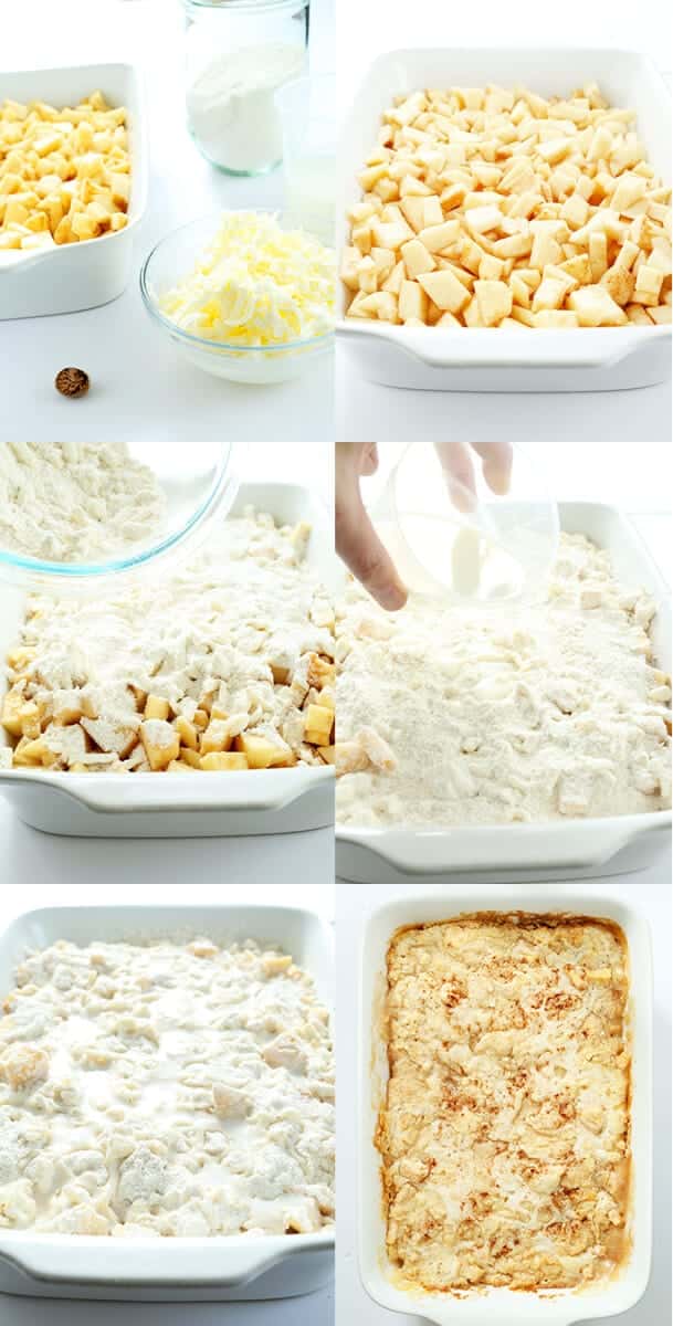 Quick and Easy Gluten Free Apple "Dump" Cake, Step by Step