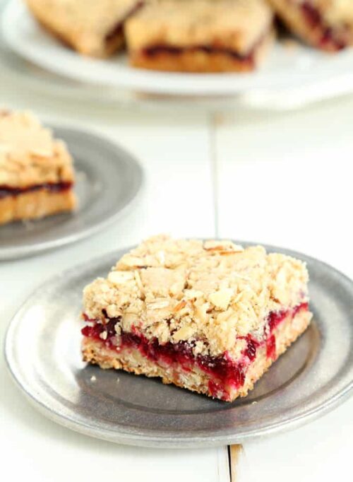 Gluten Free Cranberry Jam Bars