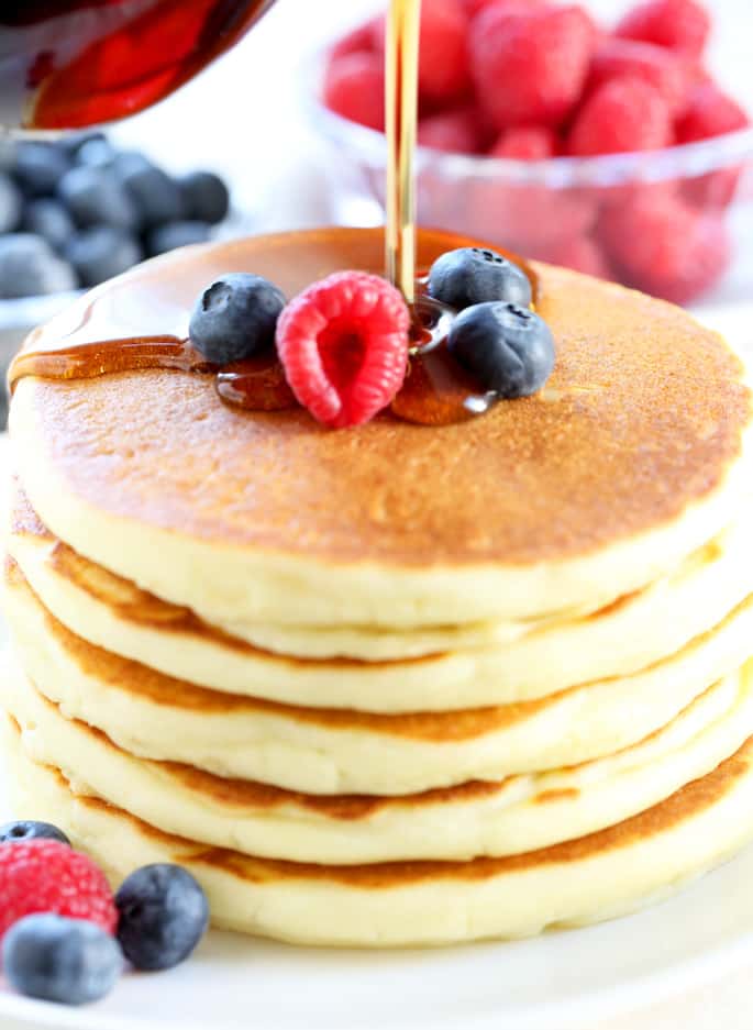 This is the classic gluten free pancake recipe you've been looking for. Light and fluffy buttermilk pancakes that you can make ahead and freeze!