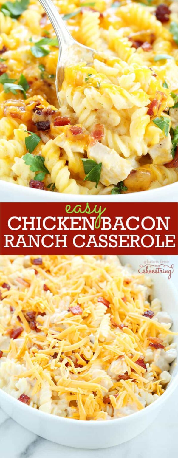 Gluten Free Chicken Bacon Ranch Casserole