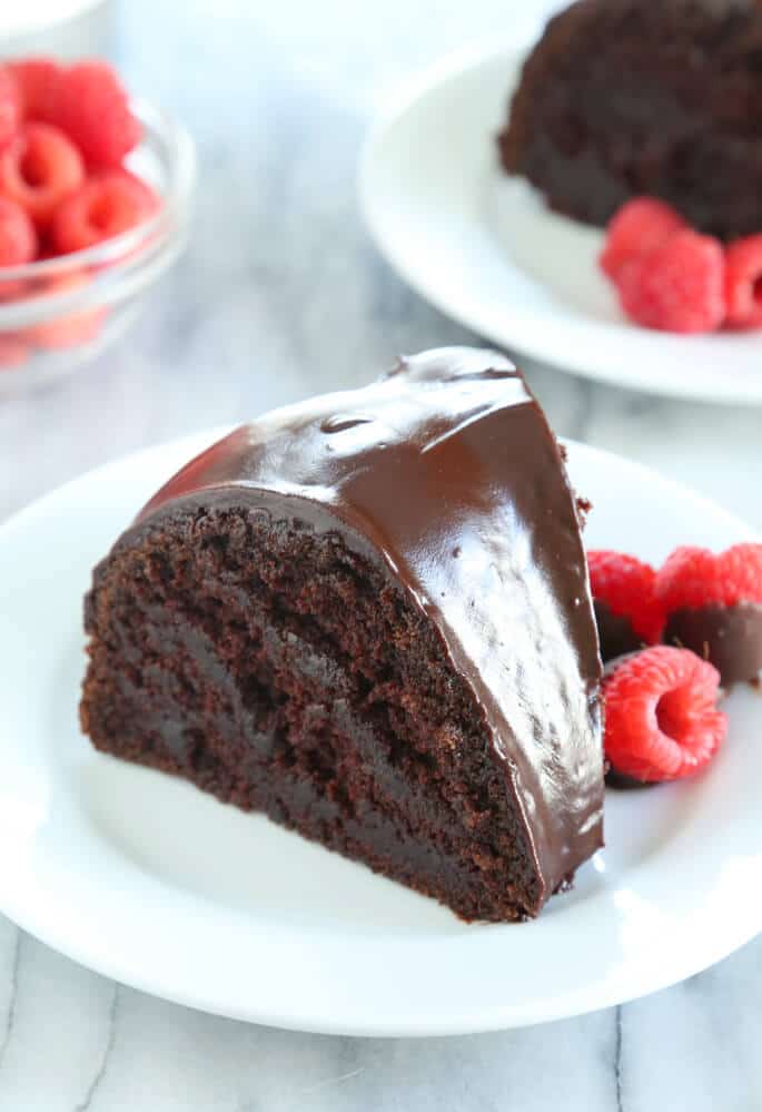 This crazy cake is a gluten free chocolate cake made with no eggs, no butter and no chopped chocolate—but it's still super moist and tender. Find out just how this simple cake is done!