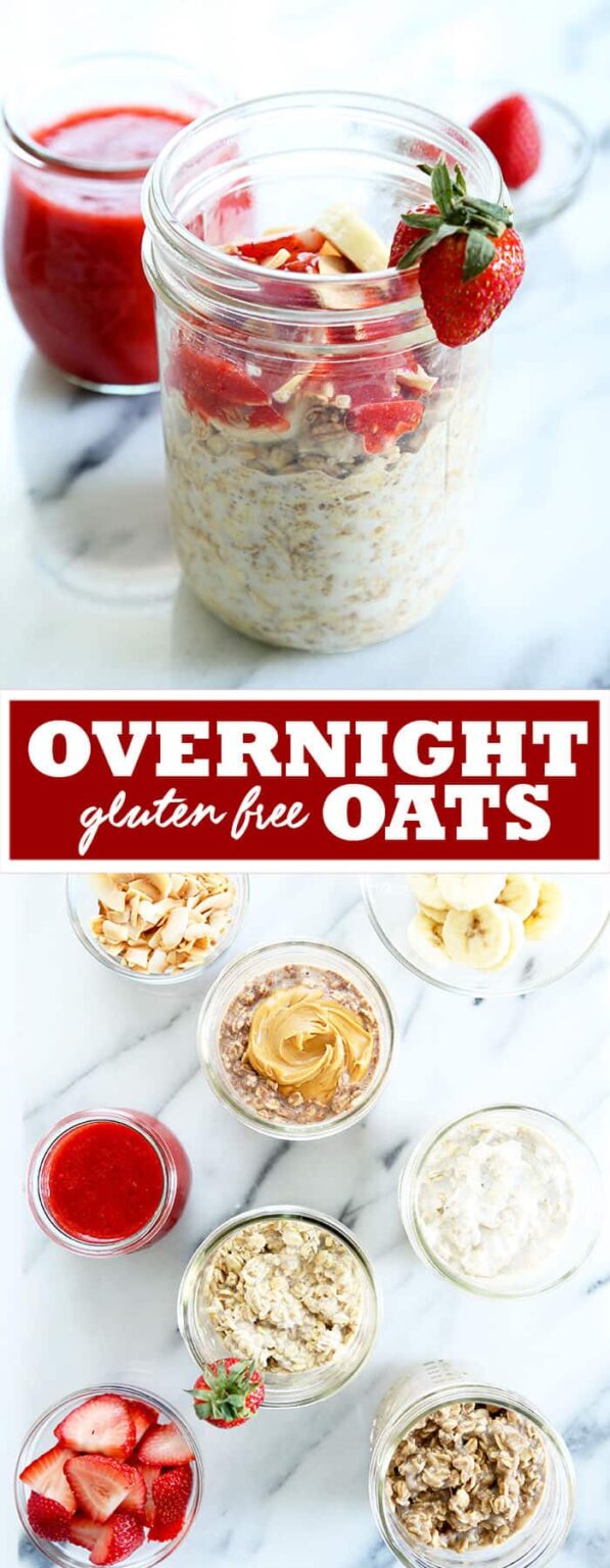 Gluten Free Overnight Oats | Just 5 Ingredients + Lots of Flavors