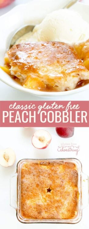 Gluten Free Peach Cobbler