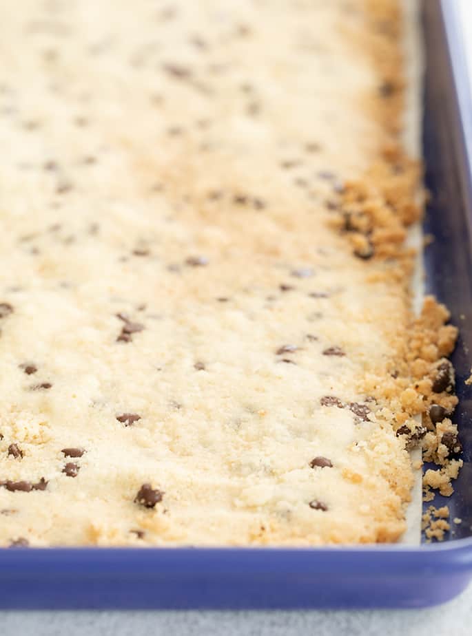 Cookie break up whole baked in pan