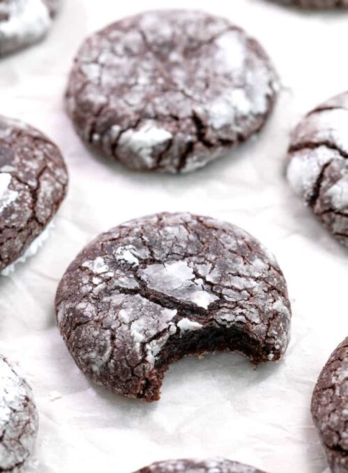 Gluten Free Chocolate Crinkle Cookies | Great gluten free cookie recipes