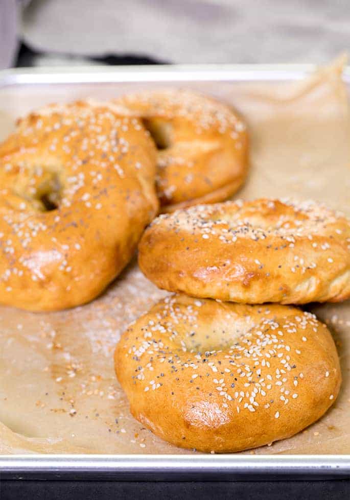 These authentic-tasting Paleo bagels have no gluten, grains or dairy, but you'd never know it wasn't the "real thing." Just a few ingredients, including almond and tapioca flours, are all it takes!